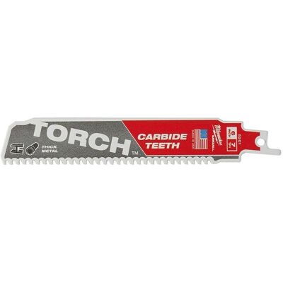 Hoja para sierra recíproca Milwaukee - Carburo de tungsteno - 150mm Hoja para sierra recíproca Milwaukee - Carburo de tungsteno - 150mm