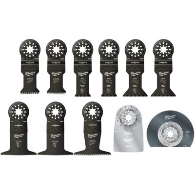 Milwaukee 48906090 Multitool-Sägeblätter Set - 11 Stück Milwaukee 48906090 Multitool-Sägeblätter Set - 11 Stück