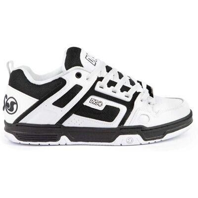 DVS Comanche Sneakers de Skate - Blanc/Noir/Blanc Cuir - Publicité DVS Comanche Sneakers de Skate - Blanc/Noir/Blanc Cuir - Publicité