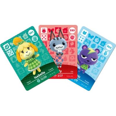 Carte amiibo Animal Crossing Nintendo Serie 4 - Confezione da 3 Carte amiibo Animal Crossing Nintendo Serie 4 - Confezione da 3