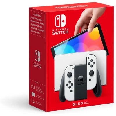 Nintendo Switch OLED White - Handheld, Tabletop & TV Mode - 64GB Nintendo Switch OLED White - Handheld, Tabletop & TV Mode - 64GB