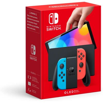 Nintendo Switch OLED Neon Rot/Blau - 7" 64GB Touchscreen Konsole Nintendo Switch OLED Neon Rot/Blau - 7" 64GB Touchscreen Konsole