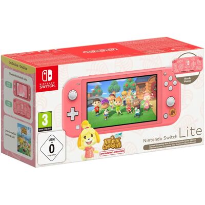 Nintendo Switch Lite - Koralle + Animal Crossing: New Horizons Isabelle Aloha Edition Nintendo Switch Lite - Koralle + Animal Crossing: New Horizons Isabelle Aloha Edition