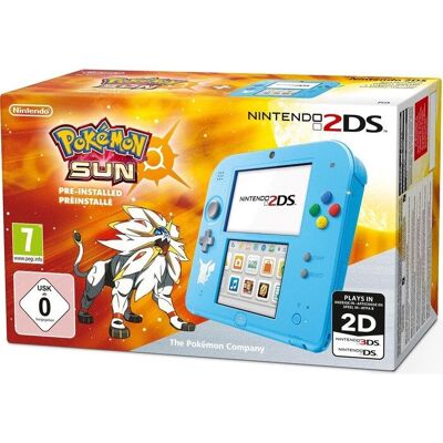 Nintendo 2DS Pokémon Sun Hellblau - Tragbares Spiel Nintendo 2DS Pokémon Sun Hellblau - Tragbares Spiel