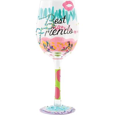 Lolita Best Friends Always Weinglas - Mehrfarbig - 8,5x8,5x22,5cm Lolita Best Friends Always Weinglas - Mehrfarbig - 8,5x8,5x22,5cm