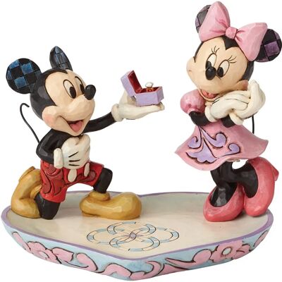 Figurine Mickey et Minnie de Jim Shore - Art Disney romantique - Publicité Figurine Mickey et Minnie de Jim Shore - Art Disney romantique - Publicité