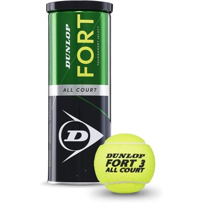 Dunlop Fort All Court tennisbollar - Paket med 3 Dunlop Fort All Court tennisbollar - Paket med 3