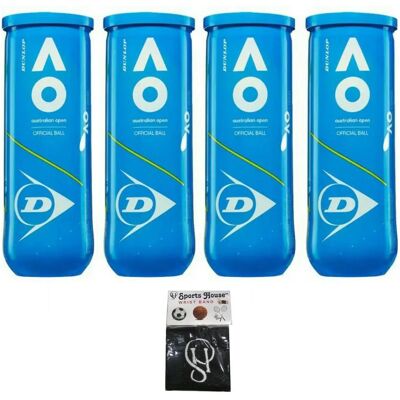 Dunlop Australian Open Tennisballen - Geel - 3 Stuks Dunlop Australian Open Tennisballen - Geel - 3 Stuks