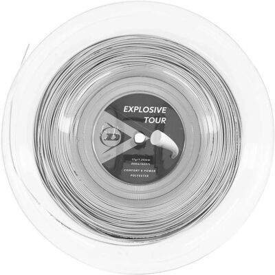 Dunlop Explosive Tour Polyester Tenniskabel - Grau - 1.25 mm Dunlop Explosive Tour Polyester Tenniskabel - Grau - 1.25 mm