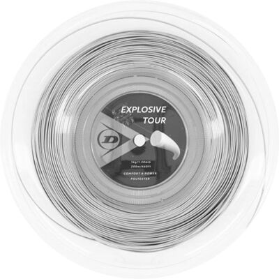 Dunlop Explosive Tour 18g Sl Tennissait 200m - Silber - Tennissait Dunlop Explosive Tour 18g Sl Tennissait 200m - Silber - Tennissait