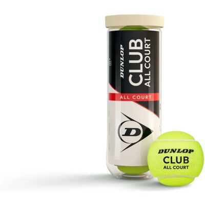 Balles de tennis Dunlop Tb Club Ac - Balles de tennis - Publicité Balles de tennis Dunlop Tb Club Ac - Balles de tennis - Publicité