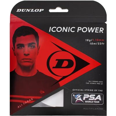 Dunlop Iconic Power - Struna do squasha - Dorośli - Czarny Dunlop Iconic Power - Struna do squasha - Dorośli - Czarny