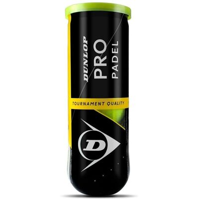Dunlop Pro Padel - Ensemble de 3 Balles - Publicité Dunlop Pro Padel - Ensemble de 3 Balles - Publicité