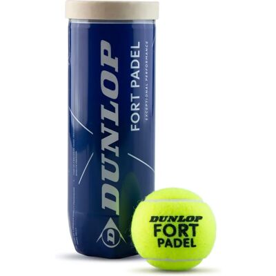 Dunlop Fort Padel 3 Labda Cső - Padel labdák - Felnőttek Dunlop Fort Padel 3 Labda Cső - Padel labdák - Felnőttek