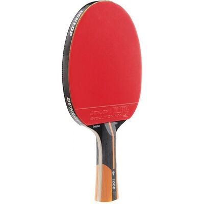 Dunlop Evolution 1000 Tischtennis-Schläger - Rot & Schwarz Dunlop Evolution 1000 Tischtennis-Schläger - Rot & Schwarz