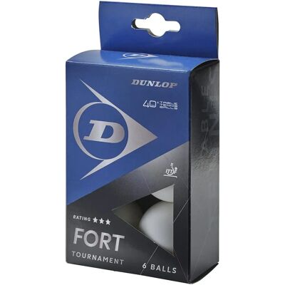 Dunlop 40+ Fort Tournament Bolas de Tênis de Mesa Brancas - Bolas de Tênis de Mesa Dunlop 40+ Fort Tournament Bolas de Tênis de Mesa Brancas - Bolas de Tênis de Mesa