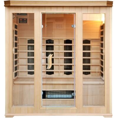 Côté Lounge Sauna 5 personas Madera Larvik - 175x135x190 cm - Sauna Côté Lounge Sauna 5 personas Madera Larvik - 175x135x190 cm - Sauna