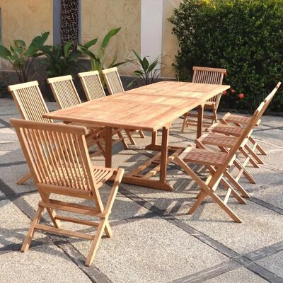Set di Mobili da Giardino Concept-Usine - Tavolo Rettangolare e Sedie Set di Mobili da Giardino Concept-Usine - Tavolo Rettangolare e Sedie