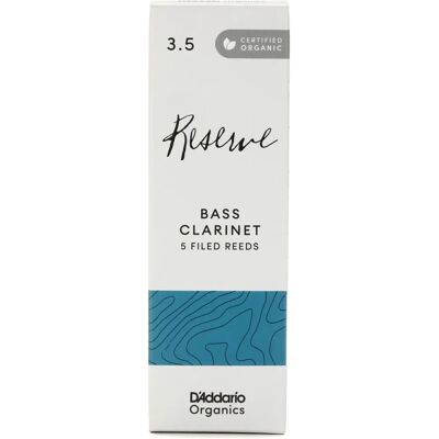 D'Addario Organic Reserve Bass Clarinet Reeds - 3.5 Strength D'Addario Organic Reserve Bass Clarinet Reeds - 3.5 Strength