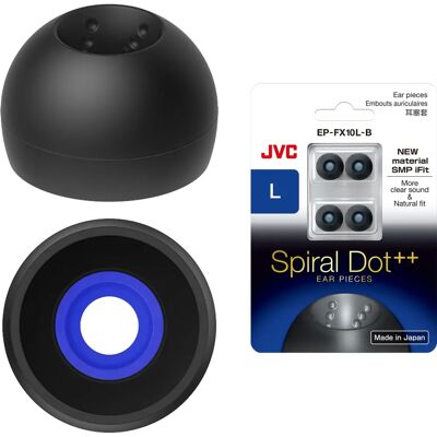 JVC EPFX10 Ear Tips Set of 4 - Earpieces for JVC Models JVC EPFX10 Ear Tips Set of 4 - Earpieces for JVC Models