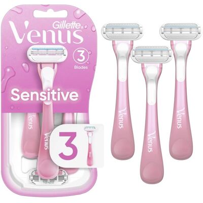 Gillette Venus Sensitive - Disposable Razor - 3 Blades Gillette Venus Sensitive - Disposable Razor - 3 Blades