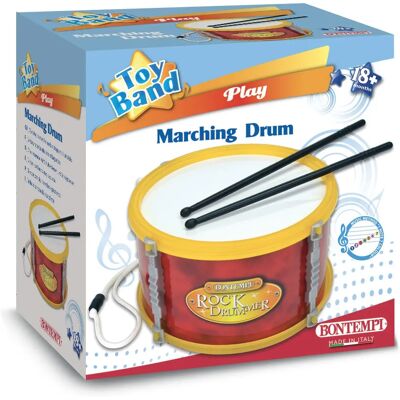 Bontempi Marschtrommel - Musikinstrument mit Trommelstöcken & Schultergurt Bontempi Marschtrommel - Musikinstrument mit Trommelstöcken & Schultergurt