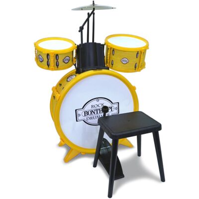 Bontempi Rock Drum Set - Strumento musicale per bambini Bontempi Rock Drum Set - Strumento musicale per bambini