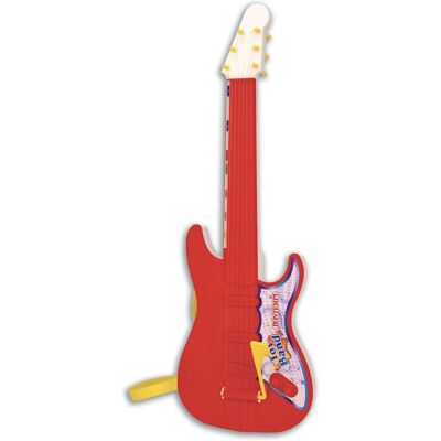Bontempi Rock Guitar - Musikinstrument Spielzeug in Rot, Weiß, Gelb Bontempi Rock Guitar - Musikinstrument Spielzeug in Rot, Weiß, Gelb