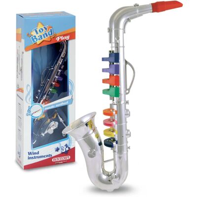 Bontempi Saxophone Model 8 keys - Brass Musical Instrument Bontempi Saxophone Model 8 keys - Brass Musical Instrument