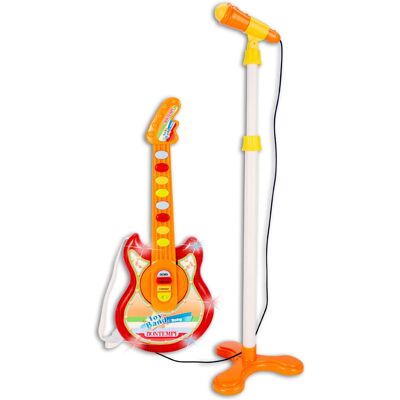 Bontempi Baby Rock Guitar - Musikinstrument mit Mikrofon für 3+ Jahre Bontempi Baby Rock Guitar - Musikinstrument mit Mikrofon für 3+ Jahre