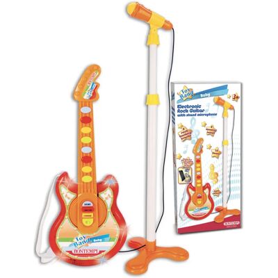 Bontempi Baby Rock Guitar - Musikinstrument mit Mikrofon für 3+ Jahre Bontempi Baby Rock Guitar - Musikinstrument mit Mikrofon für 3+ Jahre