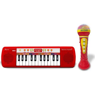 Bontempi 24-Tasten Tastatur mit Mikrofon - Musikalischer Spaß für Kinder Bontempi 24-Tasten Tastatur mit Mikrofon - Musikalischer Spaß für Kinder