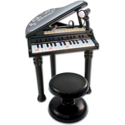 Bontempi Elektronisches Flügelklavier - 31 Tasten, Mikrofon, Hocker Bontempi Elektronisches Flügelklavier - 31 Tasten, Mikrofon, Hocker