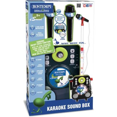 Bontempi Karaoke Sound Box met 2 microfoons Bontempi Karaoke Sound Box met 2 microfoons