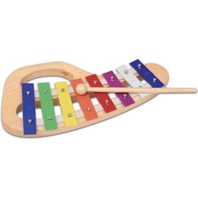Bontempi Modell XMW82 - Mehrfarbiger 8-Noten Holzmetallophon - Musikinstrument Bontempi Modell XMW82 - Mehrfarbiger 8-Noten Holzmetallophon - Musikinstrument