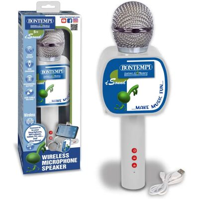 Microfono wireless Bontempi con altoparlante - Effetto eco, 5+ anni Microfono wireless Bontempi con altoparlante - Effetto eco, 5+ anni