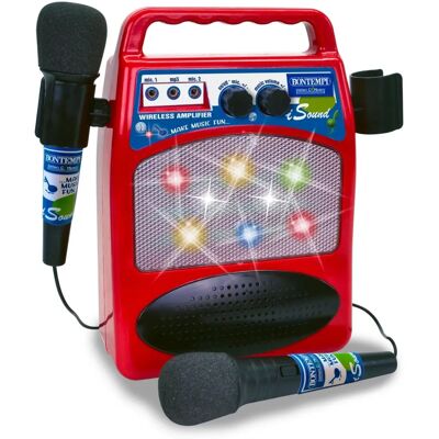 Bontempi - CZ-B003T - 2 Mikrofoner - Eko Effekt - Förstärkare Bontempi - CZ-B003T - 2 Mikrofoner - Eko Effekt - Förstärkare