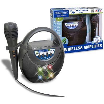 Bezprzewodowy wzmacniacz Bontempi - Mikrofon Karaoke Bezprzewodowy wzmacniacz Bontempi - Mikrofon Karaoke