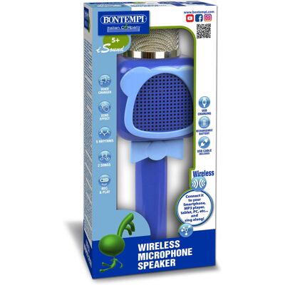Bontempi 41 2820 microphone sans fil karaoké - jouet musical Bontempi 41 2820 microphone sans fil karaoké - jouet musical