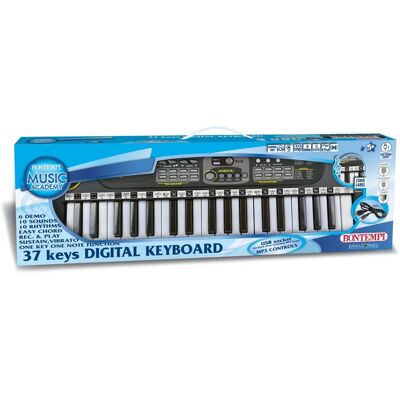 Bontempi Digital Keyboard - 37 Tasten - Lernen & Aufnahme Bontempi Digital Keyboard - 37 Tasten - Lernen & Aufnahme