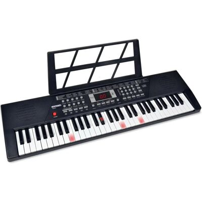 Bontempi Digitales Keyboard - 61 Tasten, Leuchtende, USB, Stromkabel Bontempi Digitales Keyboard - 61 Tasten, Leuchtende, USB, Stromkabel