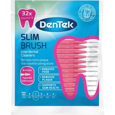 DenTek - Slim Brush Interdental Cleaners - cerdas cônicas - Interdental Cleaners DenTek - Slim Brush Interdental Cleaners - cerdas cônicas - Interdental Cleaners