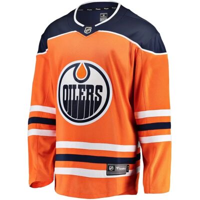 Fanatics Edmonton Oilers Lange mouwen crew neck heren jersey - Oranje - Maat Large Fanatics Edmonton Oilers Lange mouwen crew neck heren jersey - Oranje - Maat Large