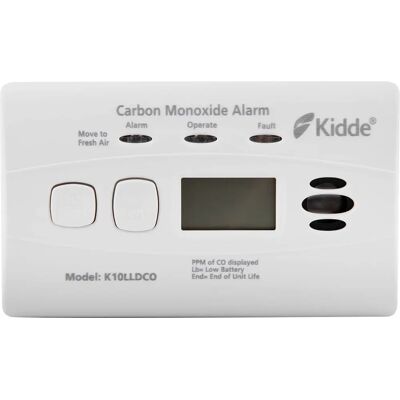 Kidde 10LLDCO Ten Year Life Carbon Monoxide Alarm Kidde 10LLDCO Ten Year Life Carbon Monoxide Alarm