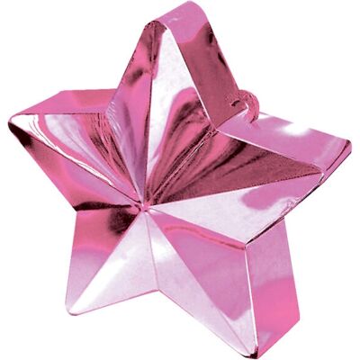 Peso per palloncino stella rosa - decorazione festa Peso per palloncino stella rosa - decorazione festa