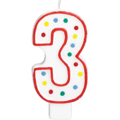 Bougie d'anniversaire blanche Amscan 177783 - 12 pcs Bougie d'anniversaire blanche Amscan 177783 - 12 pcs