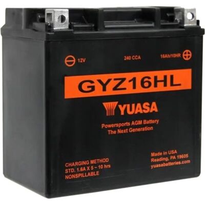 Batteria veicolo Yuasa GYZ16HL - 16.8 Ah, 12 V, 240 A, Moto Batteria veicolo Yuasa GYZ16HL - 16.8 Ah, 12 V, 240 A, Moto