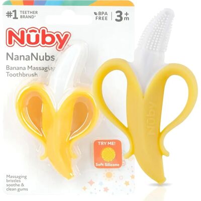 Nuby - NanaNubs Banana Massaging Toothbrush - 3+ Months - Toothbrush Nuby - NanaNubs Banana Massaging Toothbrush - 3+ Months - Toothbrush
