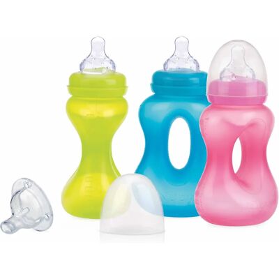Biberon Nuby - 270ml Anti-Coliques avec Poignée Facile Biberon Nuby - 270ml Anti-Coliques avec Poignée Facile