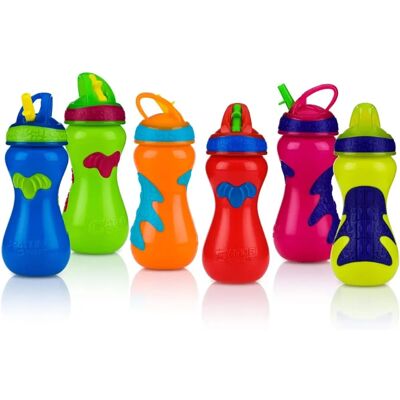 Nuby - Flip-It Top Gator Grip - Sippy Cup Nuby - Flip-It Top Gator Grip - Sippy Cup